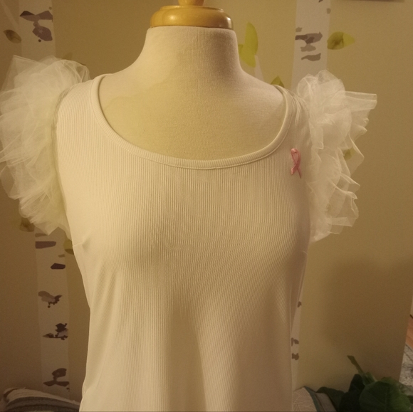 NWOT Pink Ribbon Blouse - Picture 6 of 8